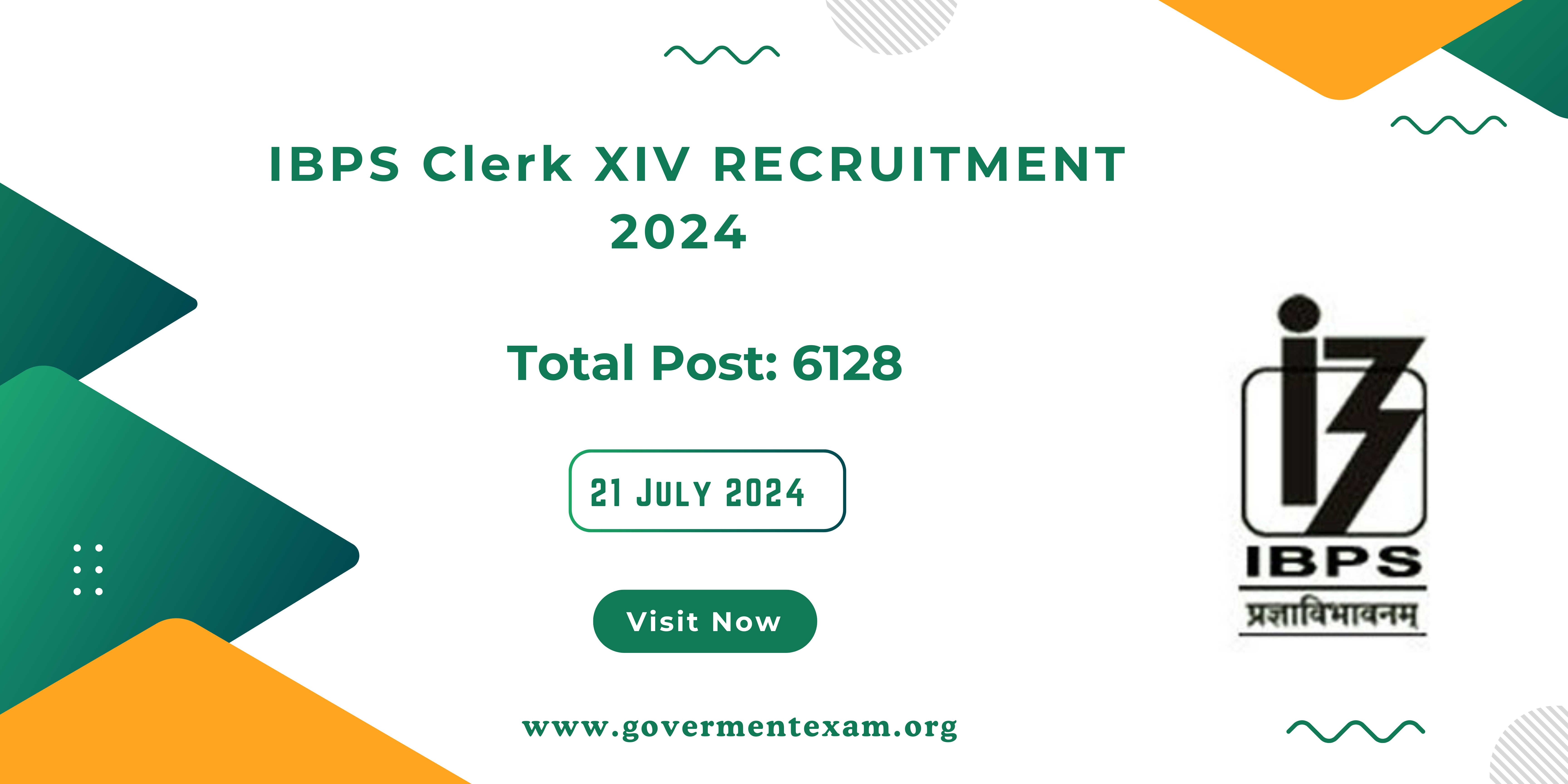 IBPS Clerk XIV  Recruitment 2024: Apply for 6128 Posts!